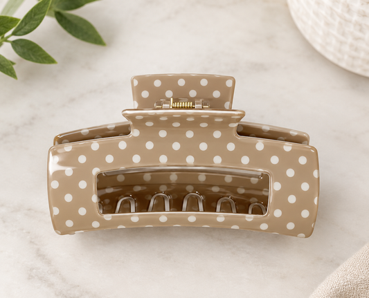 Polka Dot Claw Clip