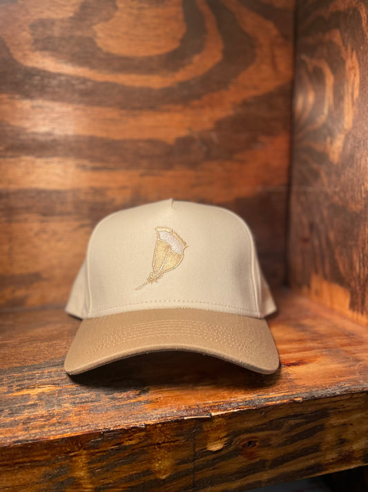 Panola Brand Feather 2 Tone Trucker Snapback Hat
