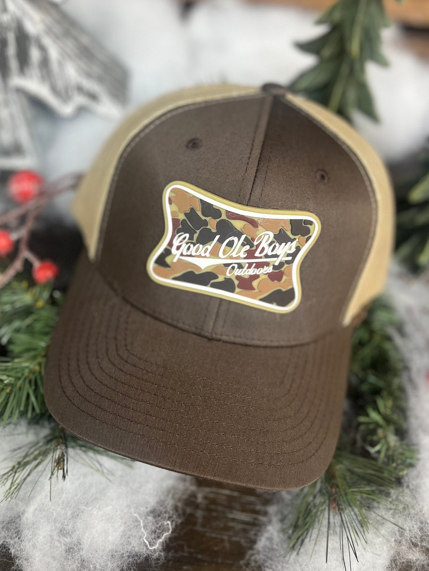 Good OLE Boy Outdoors MHL Camo Patch Snapback Hat