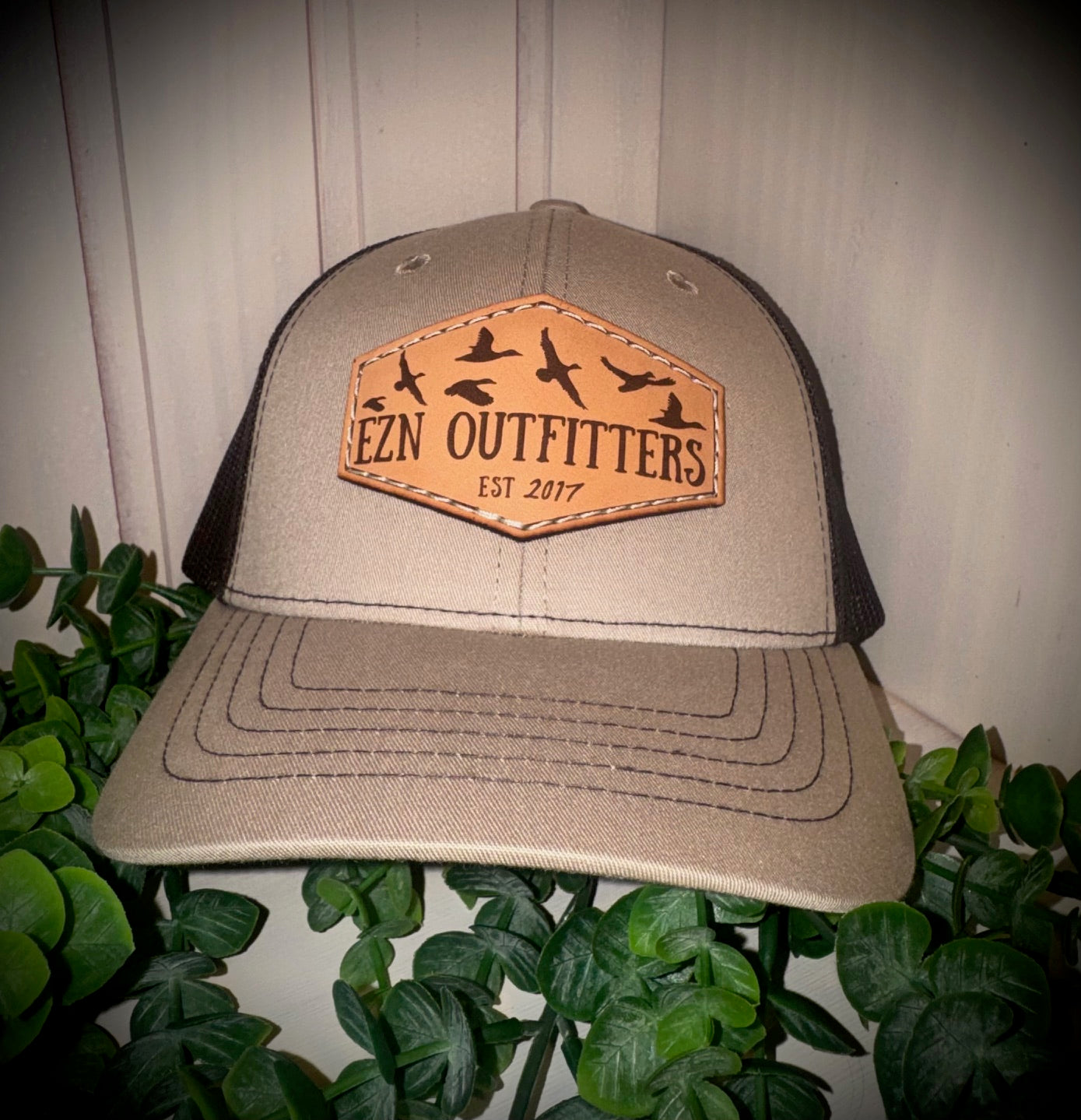 EZN Outfitters Youth Leather Patch Snapback Hat