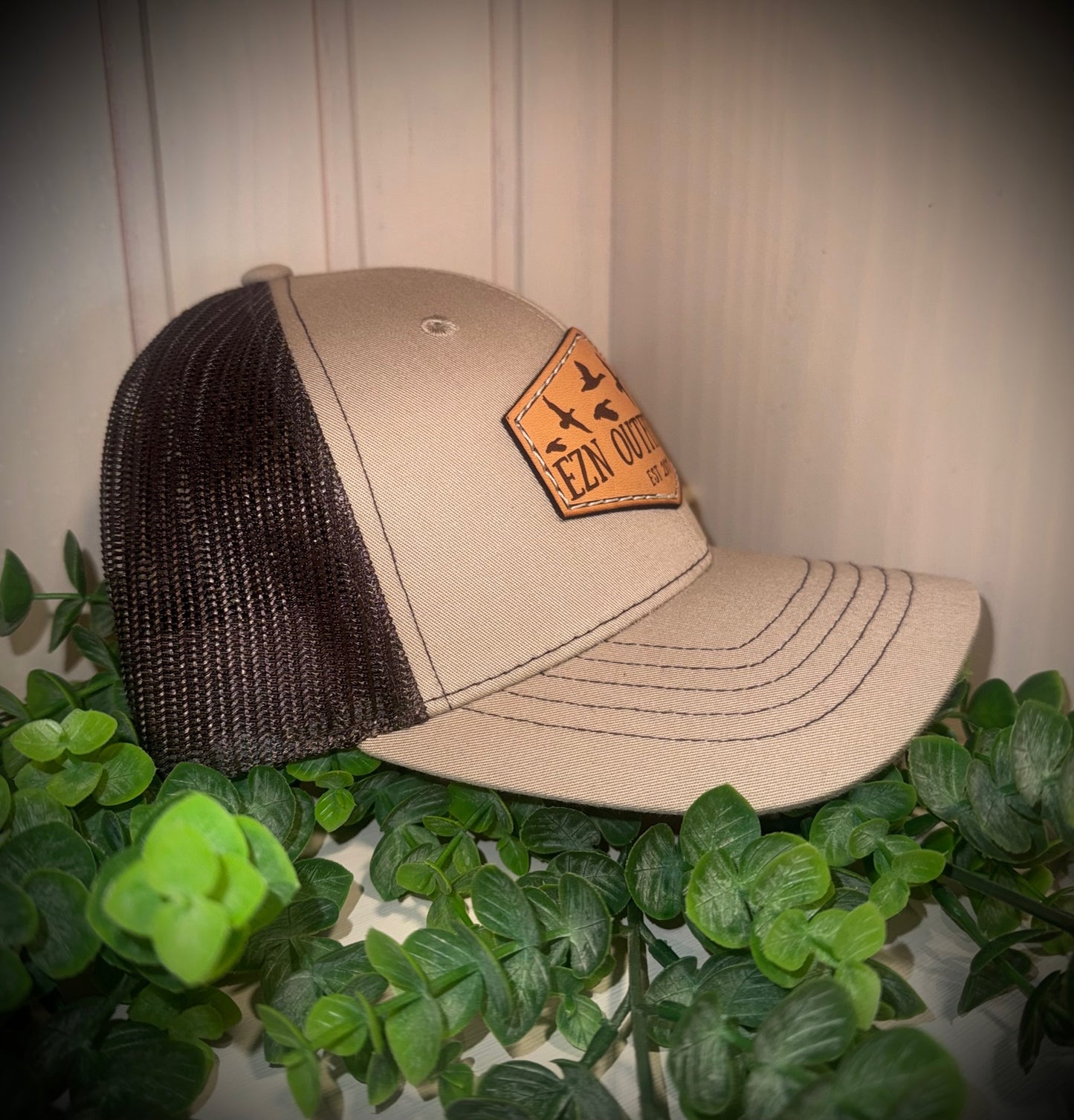 EZN Outfitters Youth Leather Patch Snapback Hat