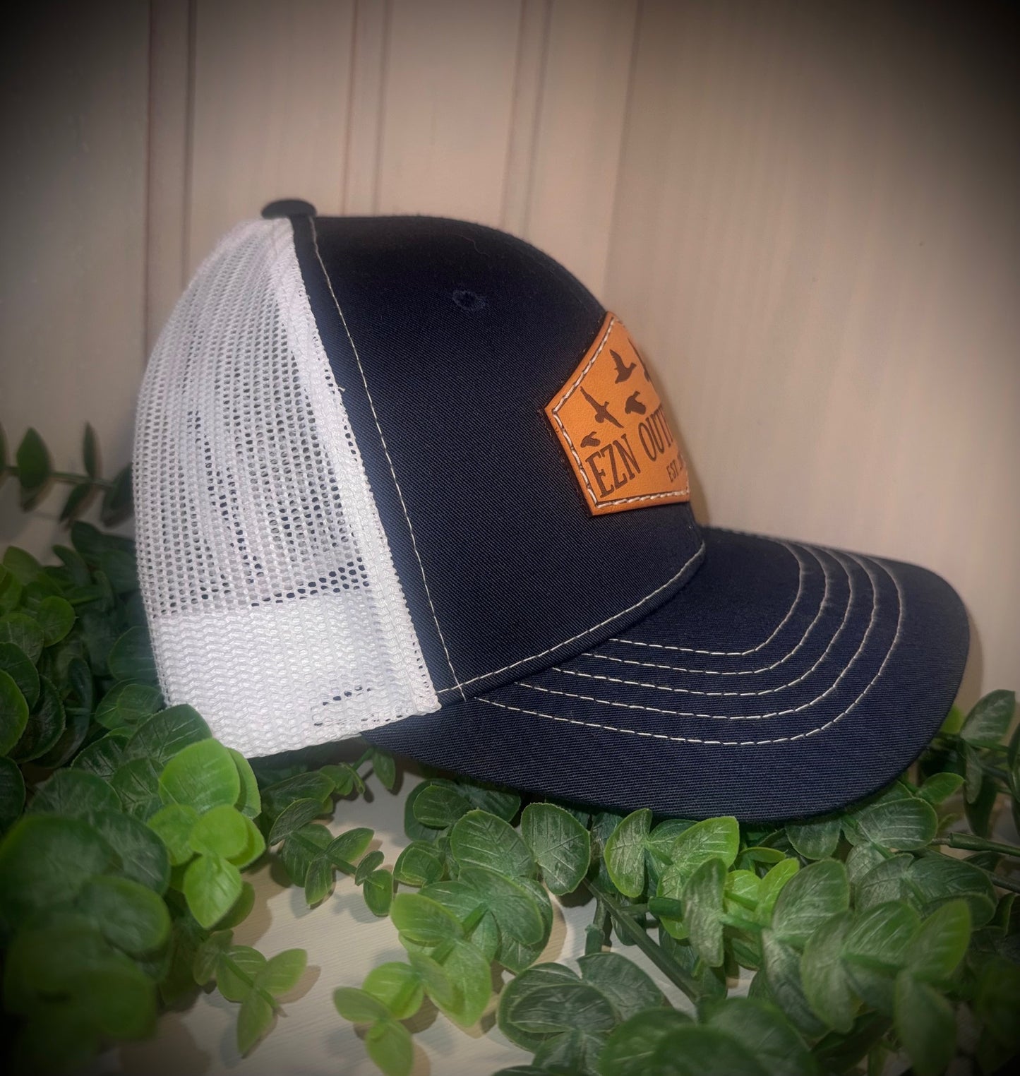 EZN Outfitters Youth Leather Patch Snapback Hat