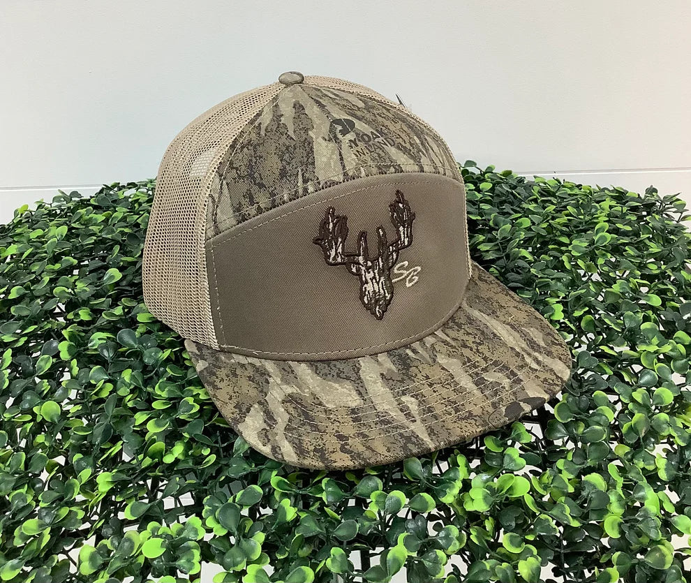 Speckle Bellies Camo Deer 7 Panel Snapback Hat