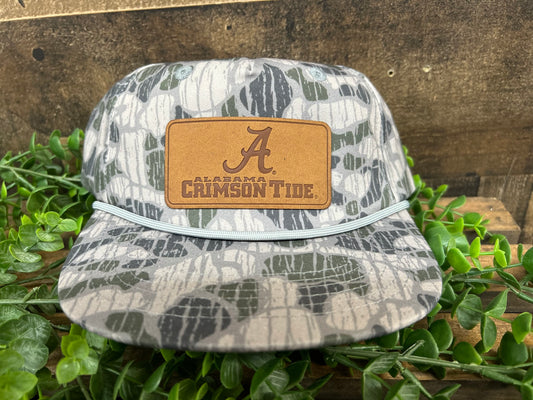 Speckle Bellies AL Leather Patch 1 Rope Snapback Hat