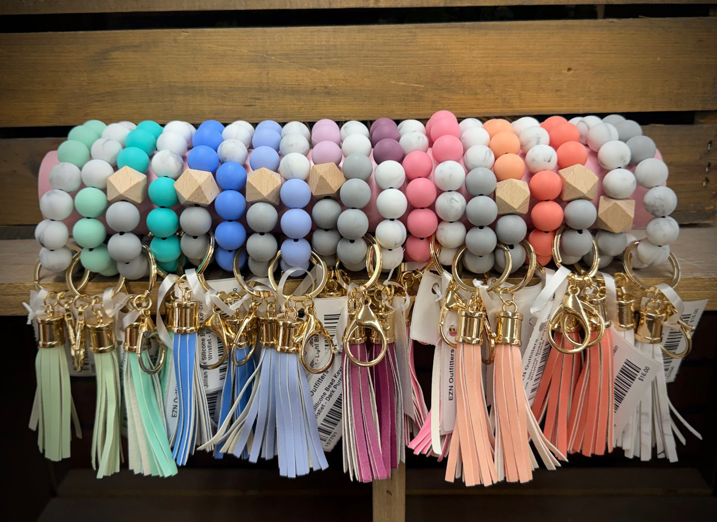 Jillian Ink Silicone Bead Keychain Wristlet