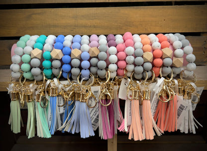 Jillian Ink Silicone Bead Keychain Wristlet