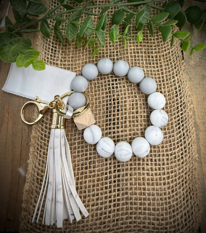 Jillian Ink Silicone Bead Keychain Wristlet