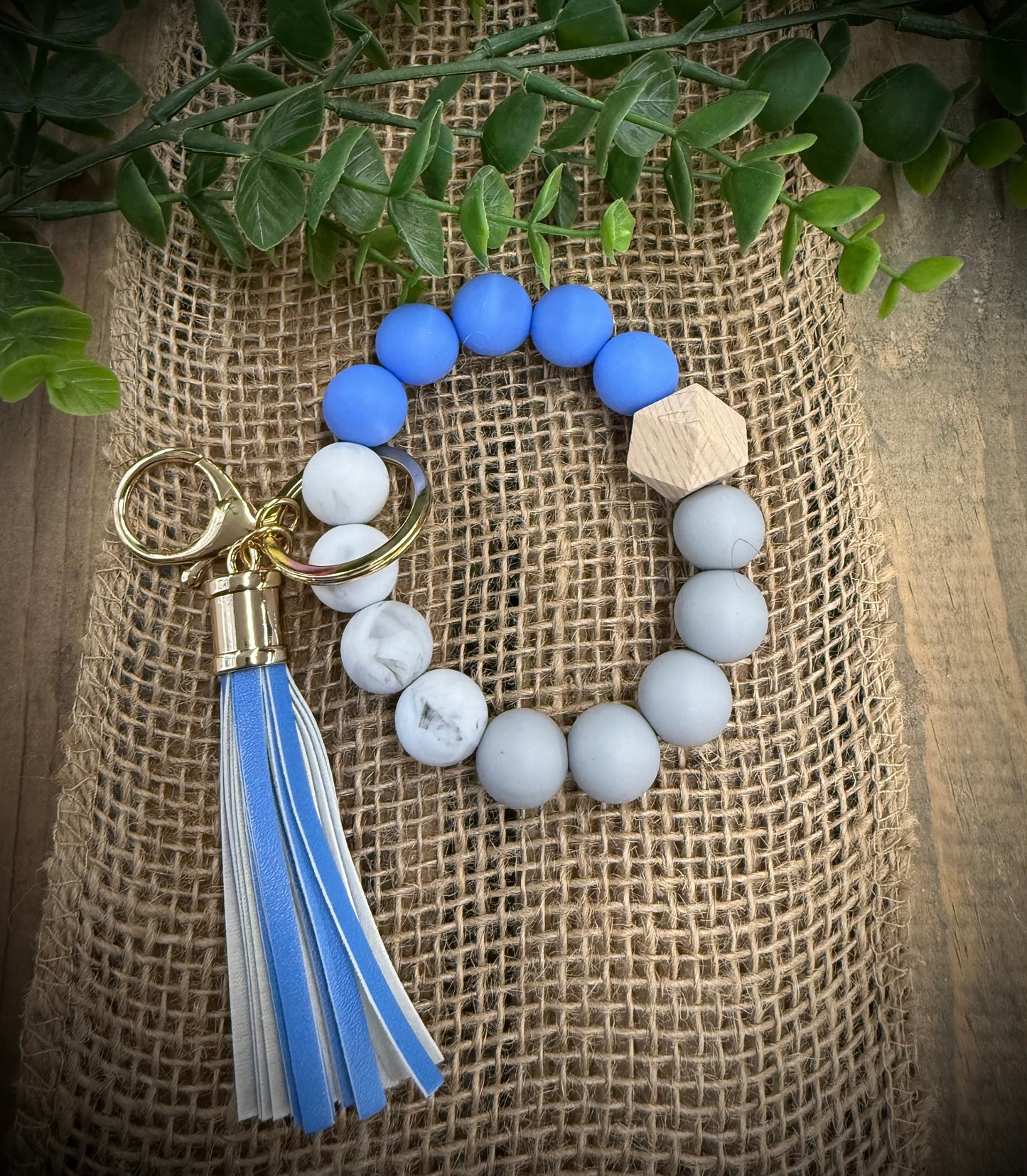 Jillian Ink Silicone Bead Keychain Wristlet