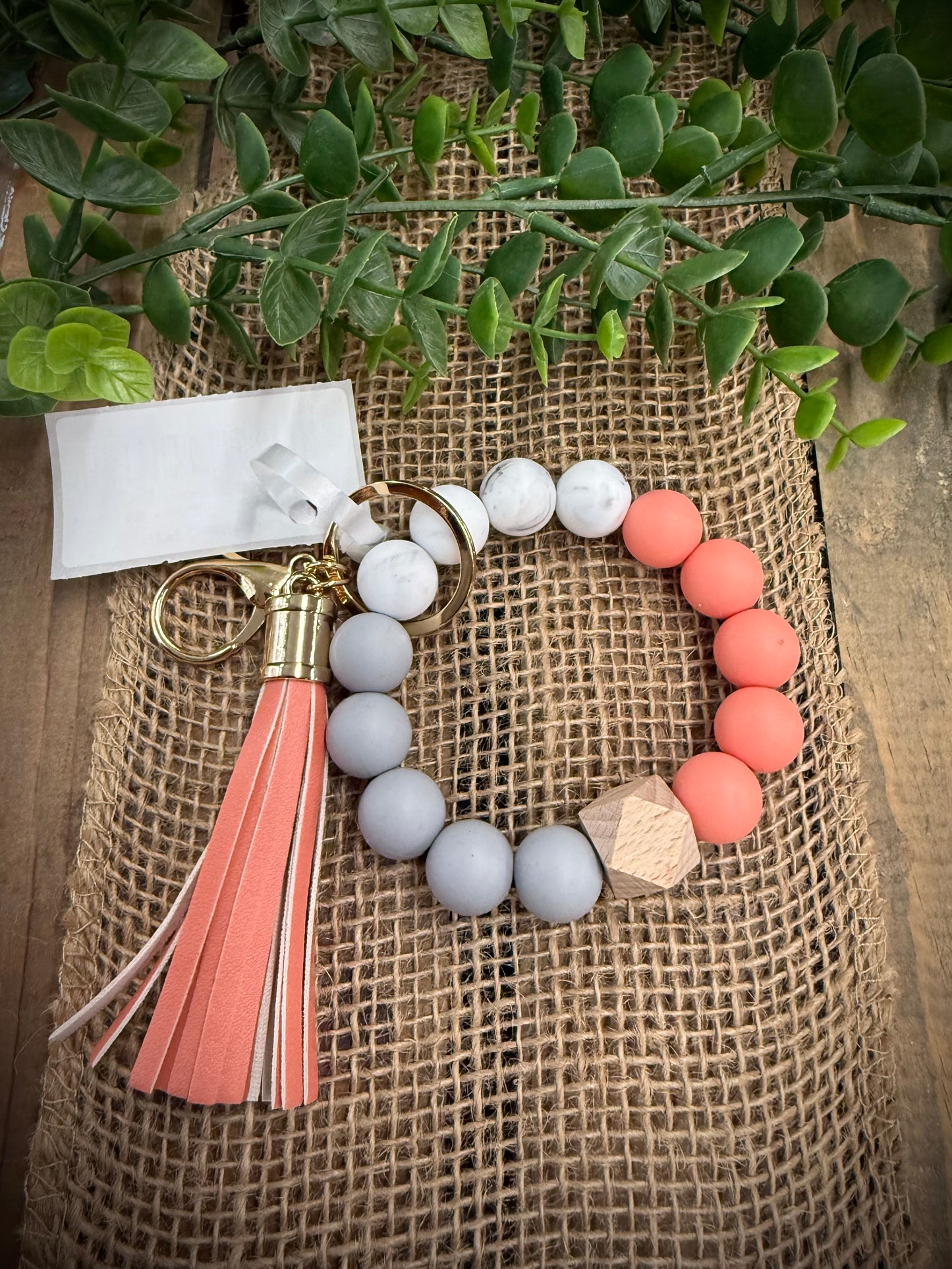 Jillian Ink Silicone Bead Keychain Wristlet