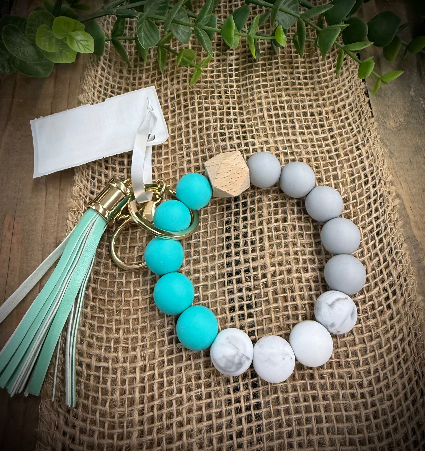 Jillian Ink Silicone Bead Keychain Wristlet