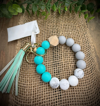 Jillian Ink Silicone Bead Keychain Wristlet