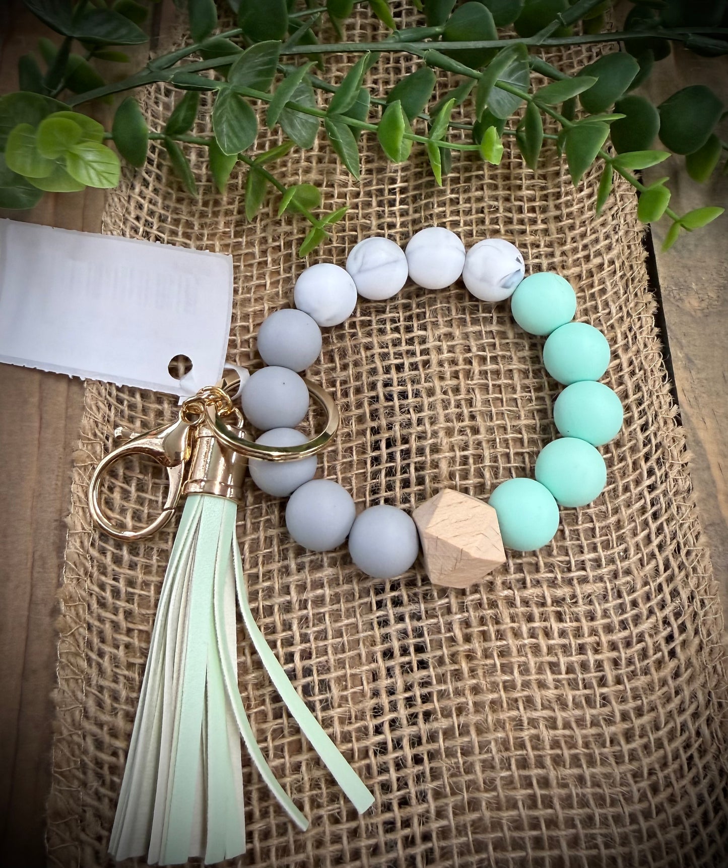 Jillian Ink Silicone Bead Keychain Wristlet