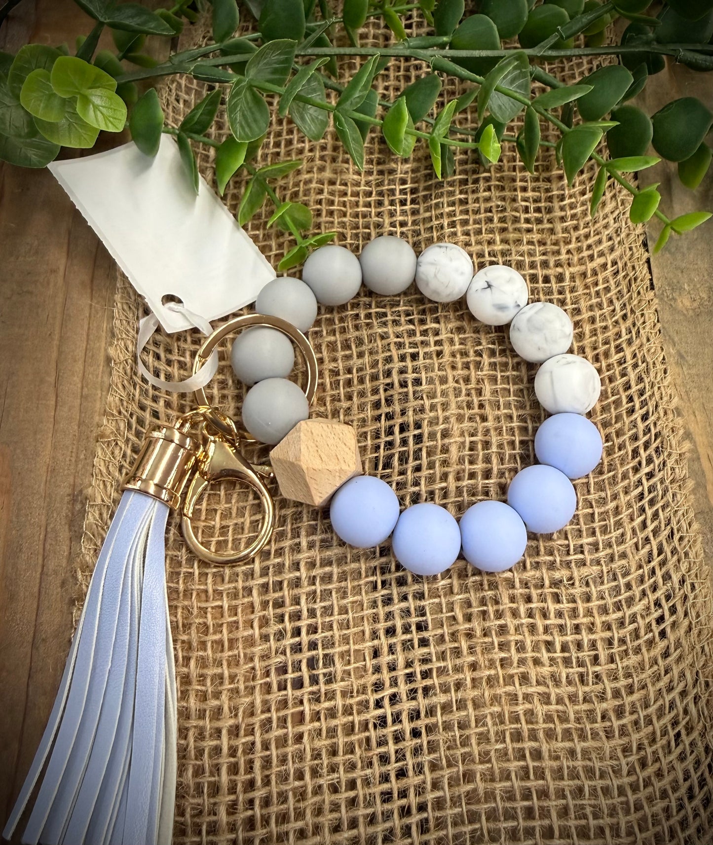 Jillian Ink Silicone Bead Keychain Wristlet