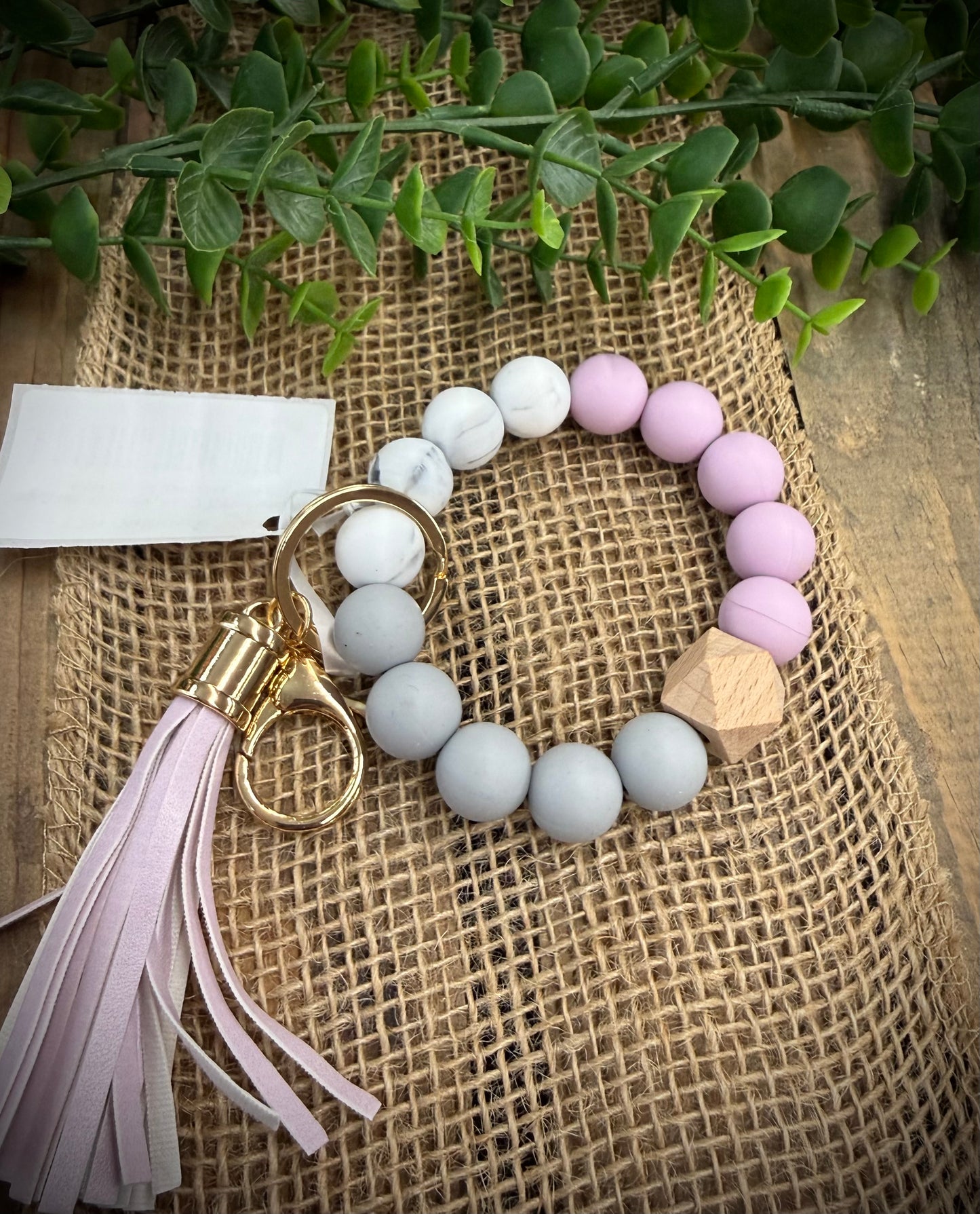 Jillian Ink Silicone Bead Keychain Wristlet