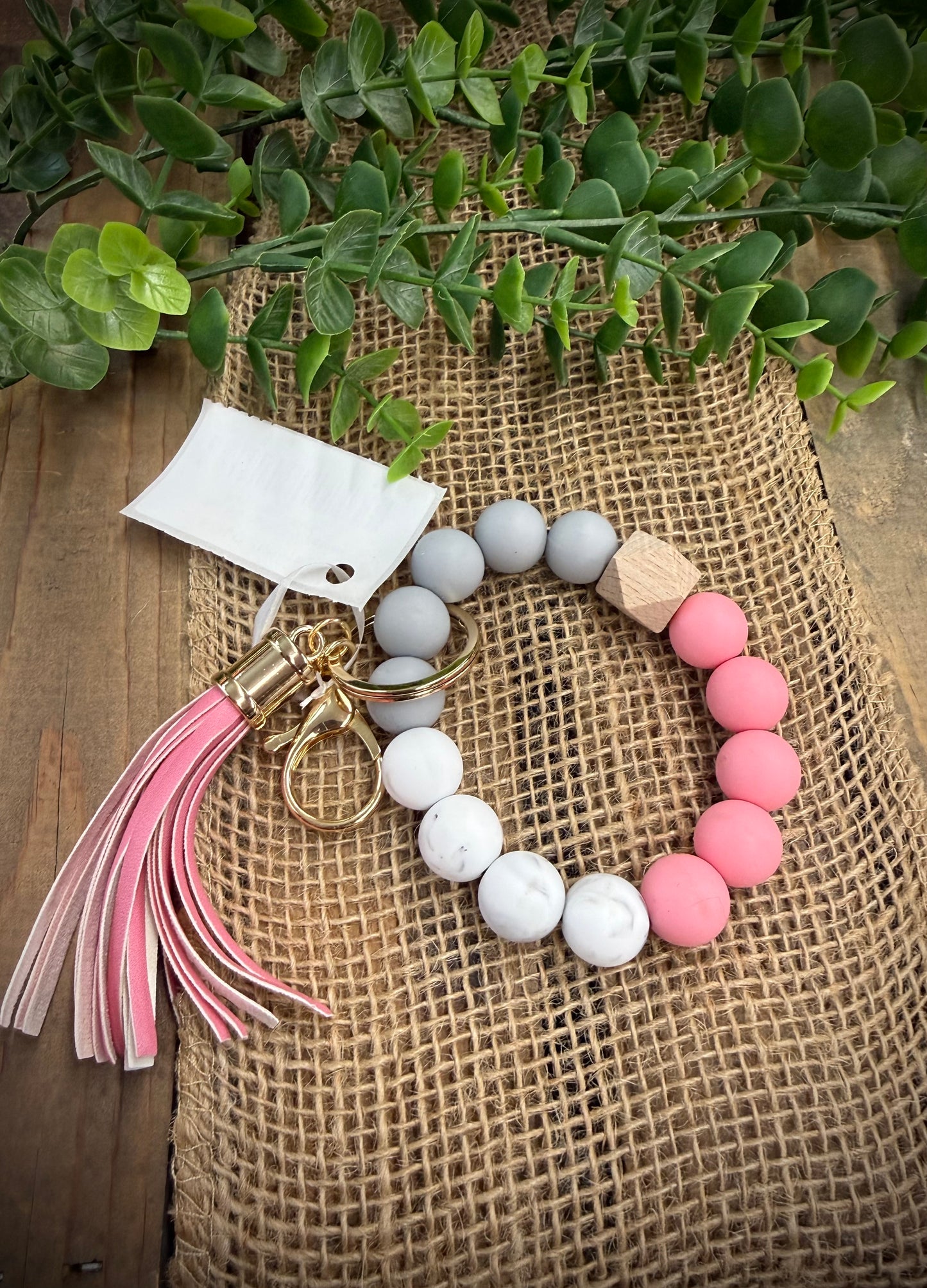 Jillian Ink Silicone Bead Keychain Wristlet