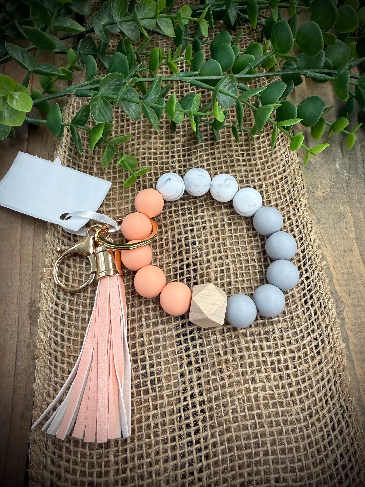 Jillian Ink Silicone Bead Keychain Wristlet