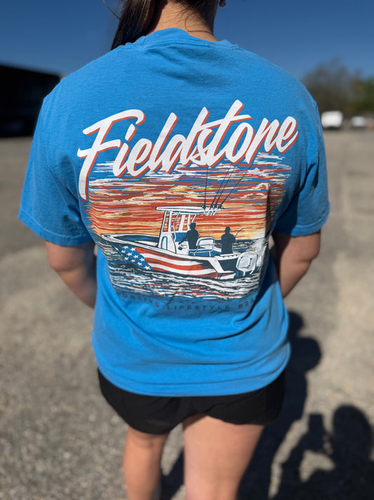 Fieldstone Outdoor Center Console S/S TEE Shirt