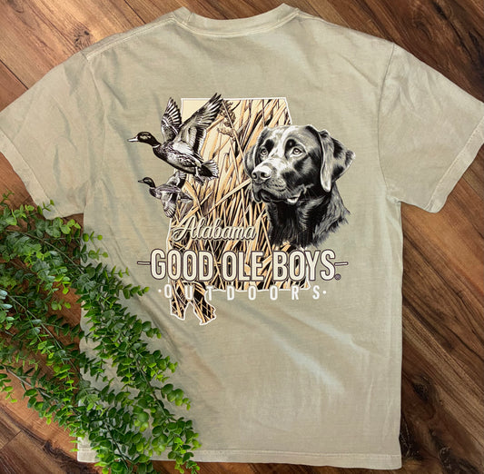 Good OLE Boy Outdoors Alabama Lab Mallard Marsh S/S TEE Shirt