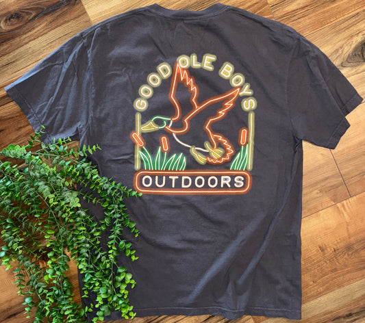 Good Ole Boy Outdoors Neon Mallard S/S TEE Shirt