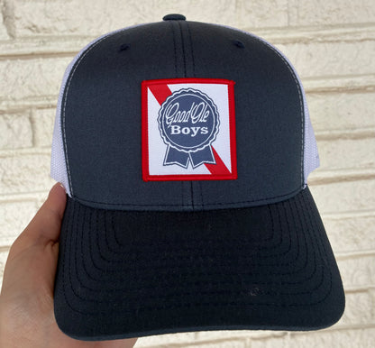 Good Ole Boys PBR Patch Snapback Hat