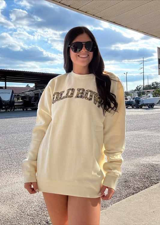 Old Row Outdoors Camo Crewneck