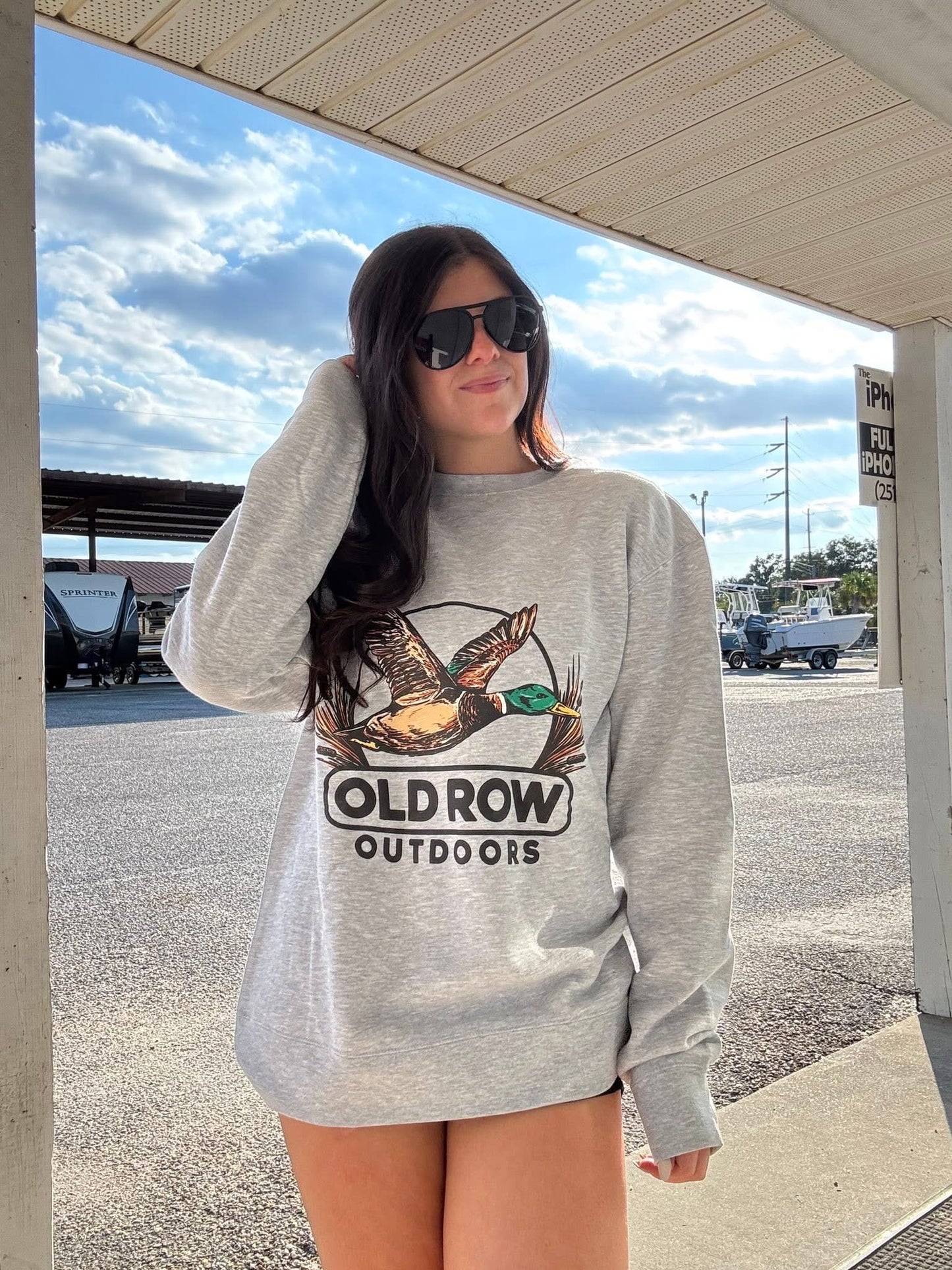 Old Row Outdoors The Mallard Crewneck