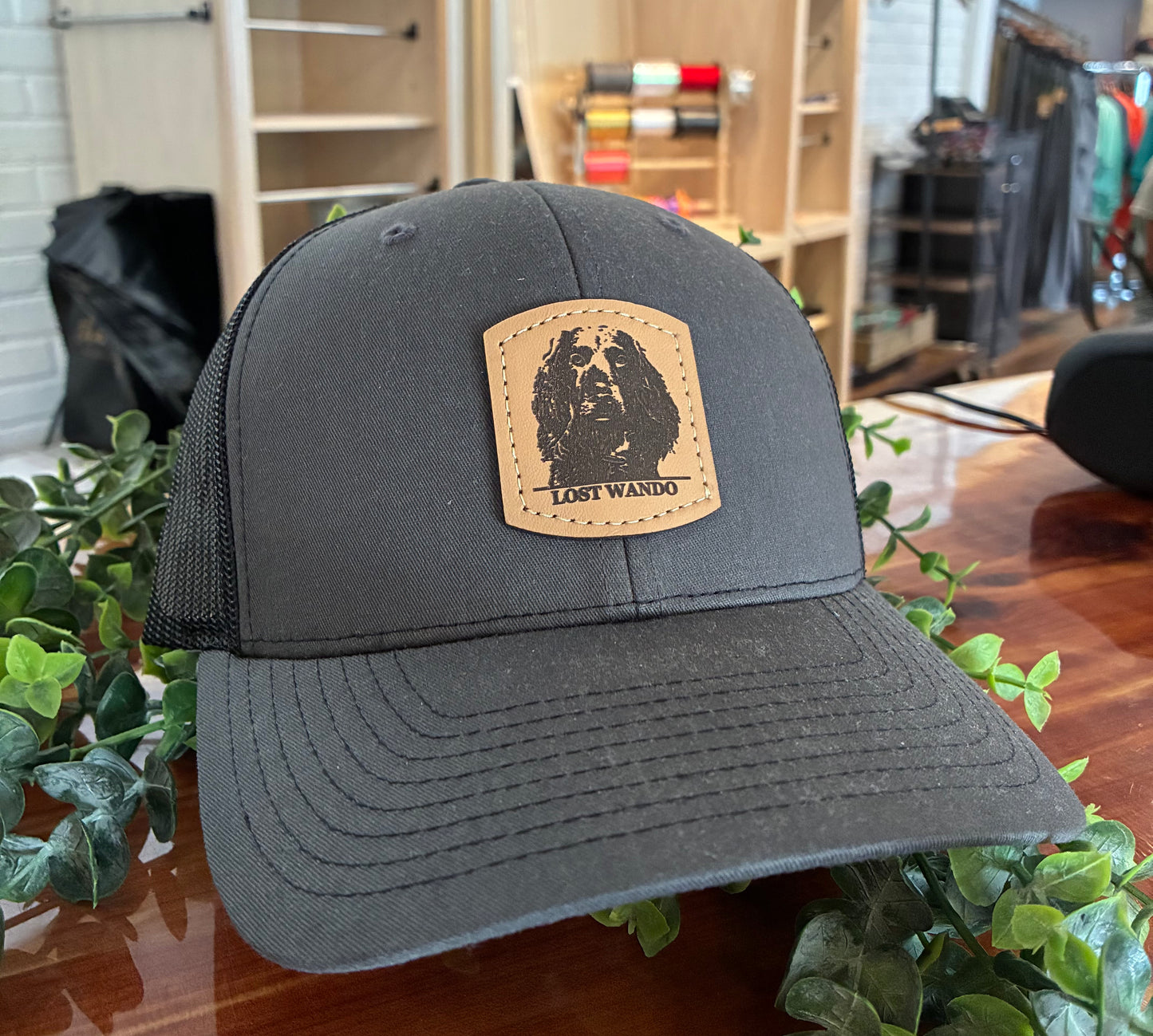 Lost Wando Boykin Portrait Leather Patch Snapback Hat