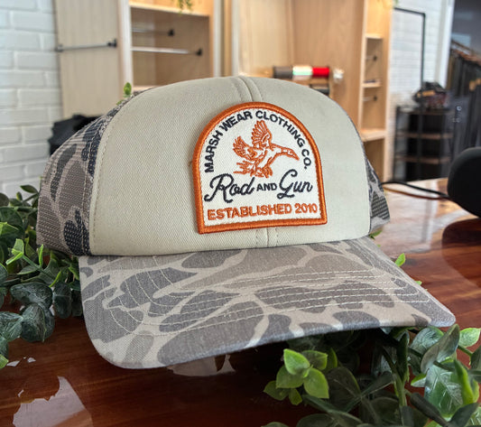 Marsh Wear Apparel Men's In Flight Patch Trucker Snapback Hat