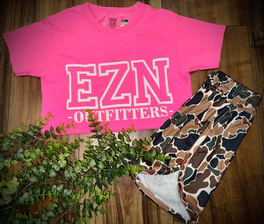 EZN Outfitters Youth Girls Puff Logo S/S TEE Shirt