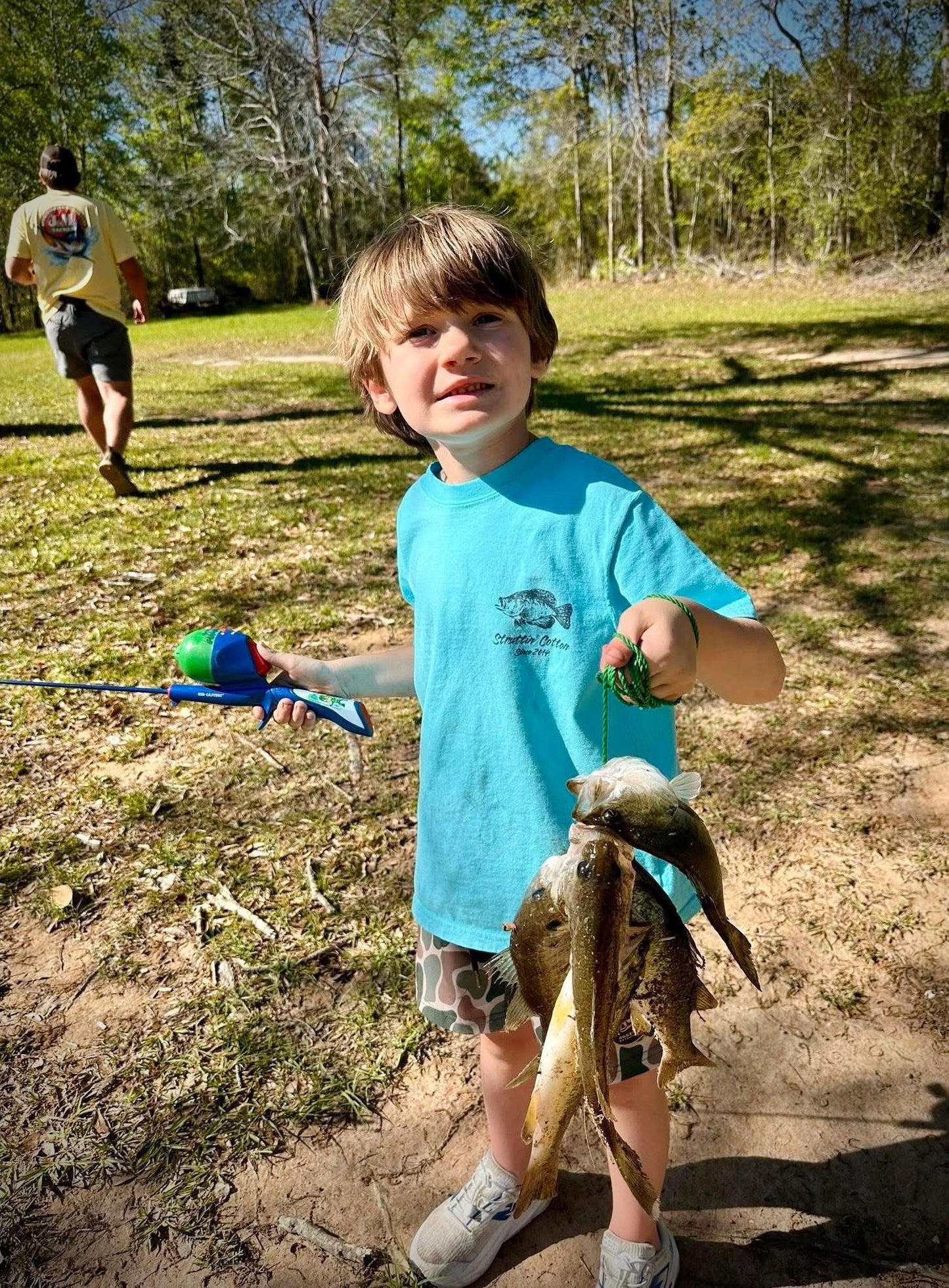 Struttin' Cotton Youth Boys Two Fish S/S TEE Shirt