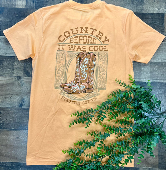 Struttin Cotton Women's When Country Wasn't Cool S/S TEE Shirt