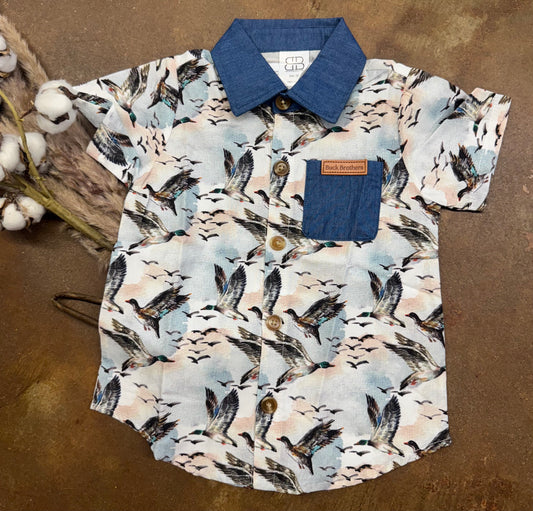 Velvet Fawn Youth Boys Nash Button Down