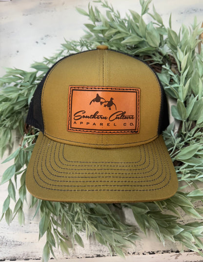 Southern Culture Duck Leather Snapback Hat