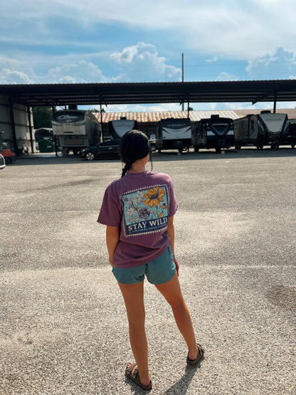 Southern Fried Cotton Women's Stay Wild S/S TEE Shirt