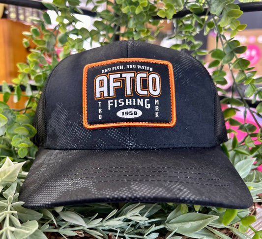 Aftco Men's Under the Radar Snapback Hat - Black Storm Camo - 1