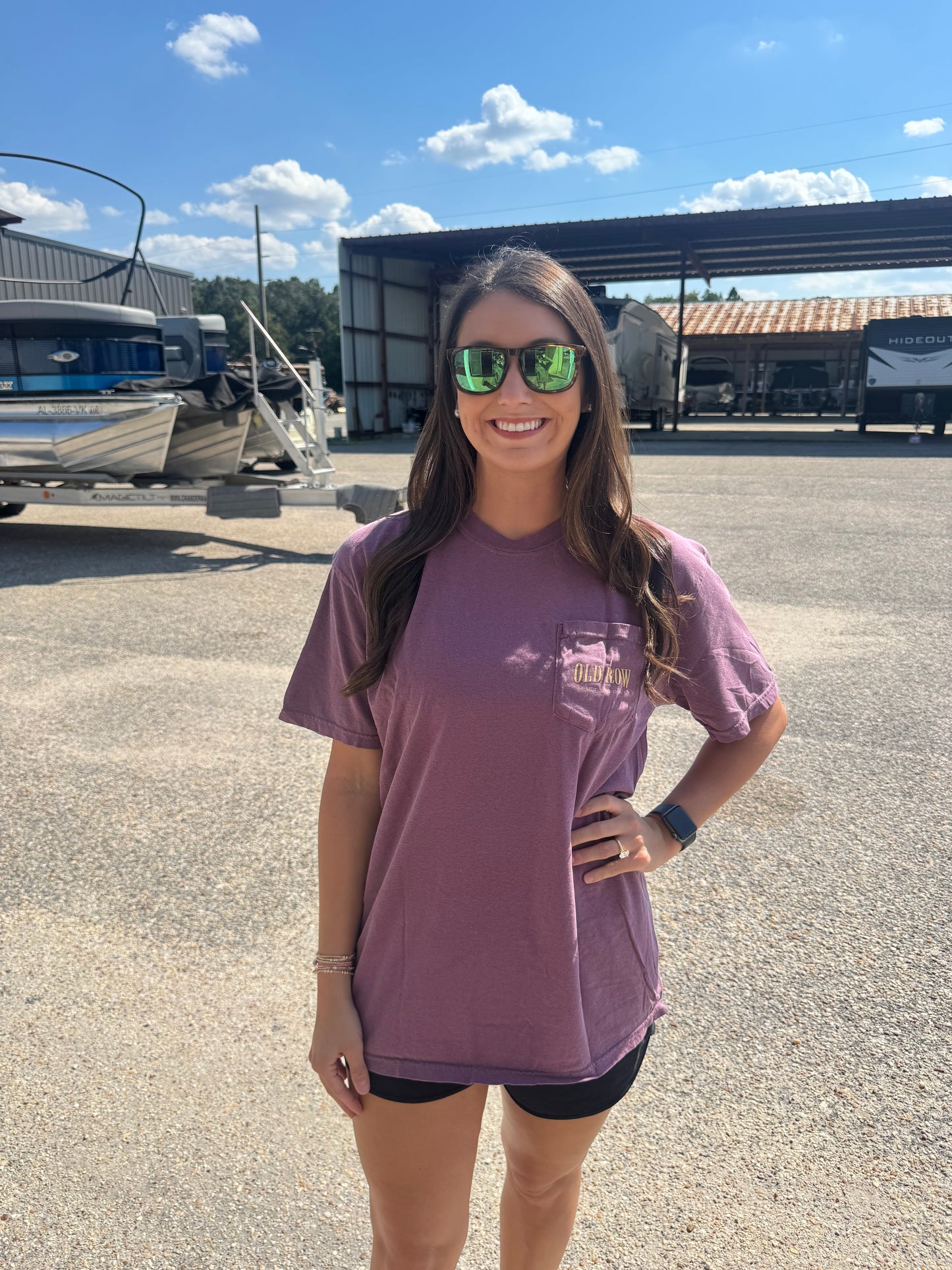 Old Row Outdoors Bass Jump Pocket S/S TEE Shirt