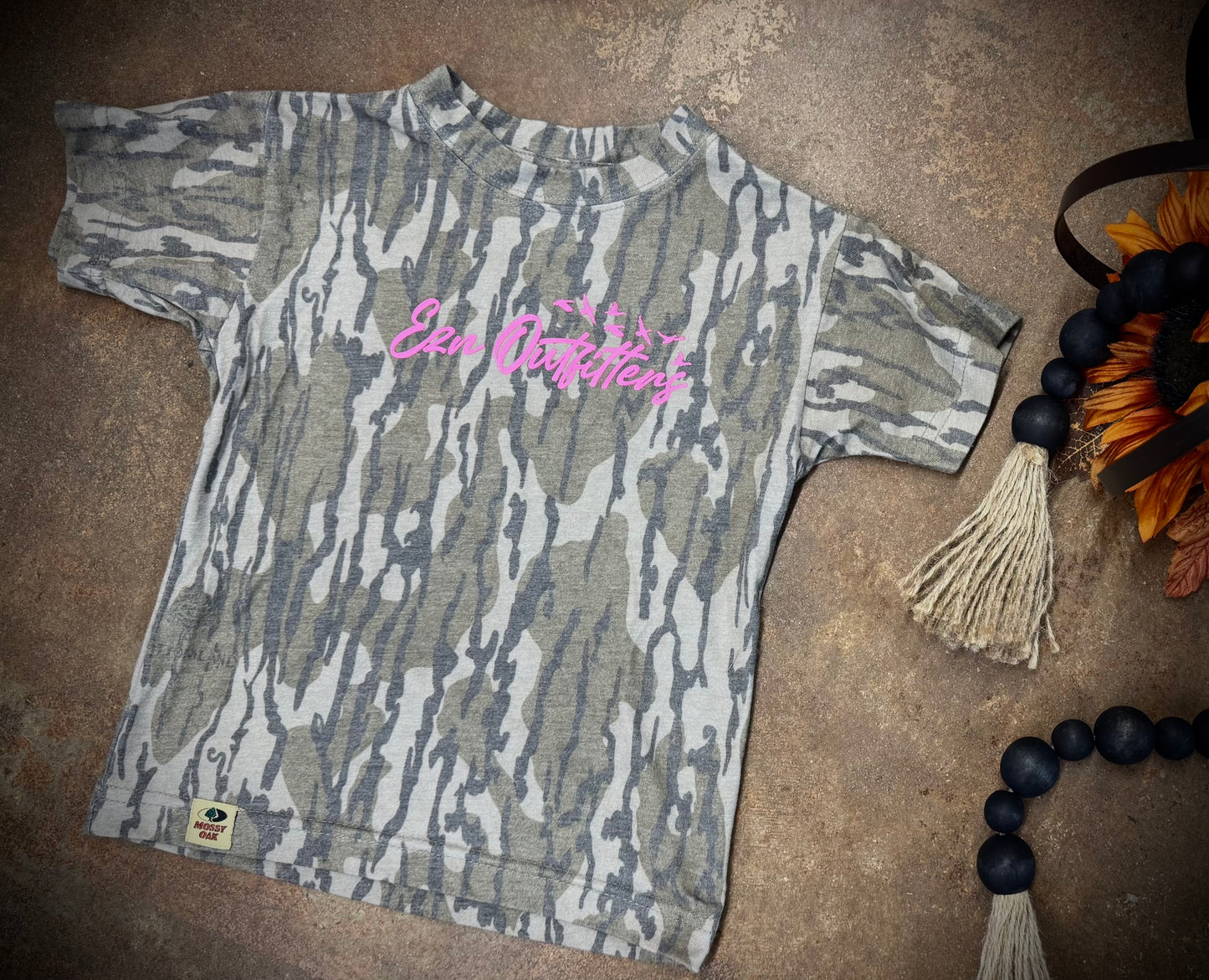 EZN Outfitters Youth Mossy Oak Washed Out Pink Ink S/S TEE Shirt