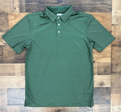Struttin Cotton Men's Andy Stripe Polo W Dogs Polo Shirt