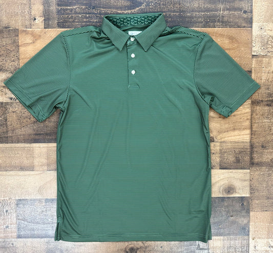 Struttin Cotton Men's Andy Stripe Polo W Dogs Polo Shirt