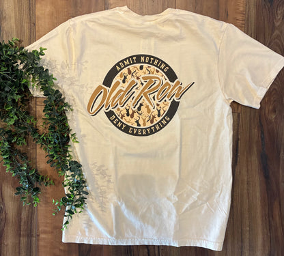 Old Row Outdoors Deer Camo Circle Logo Pocket S/S TEE Shirt