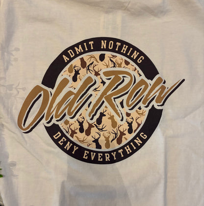 Old Row Outdoors Deer Camo Circle Logo Pocket S/S TEE Shirt