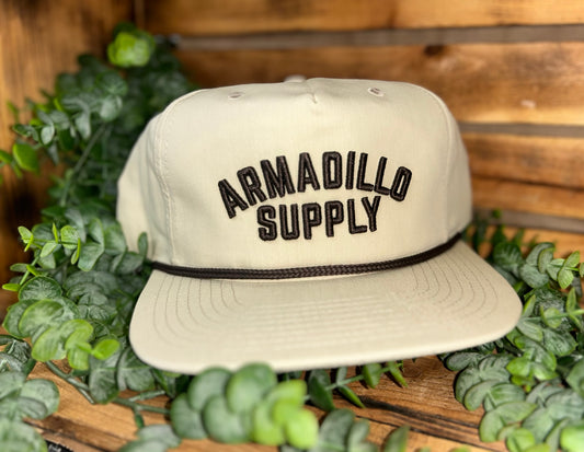 Armadillo Hat Co. The OG Logo Embroidered Rope Snapback Hat