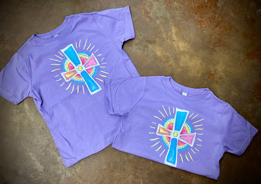 Life in the South Youth Girl Cross Shining S/S TEE Shirt