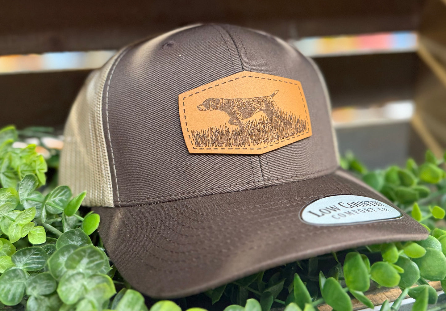 Low Country Comfort German Shorthaired Pointer Patch Snapback Hat
