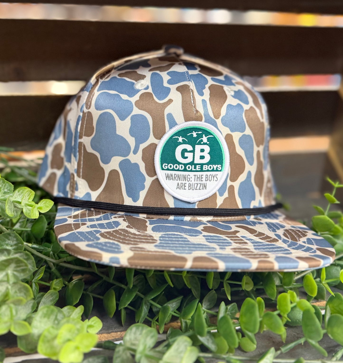 Good Ole Boy Outdoors Buzzin' Patch Rope Snapback Hat