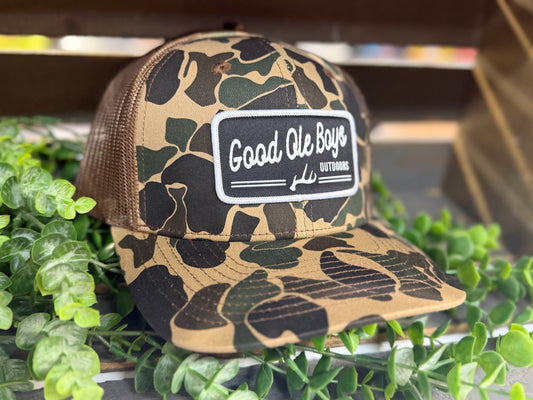 Good OLE Boy Outdoors Antler Black Patch Snapback Hat