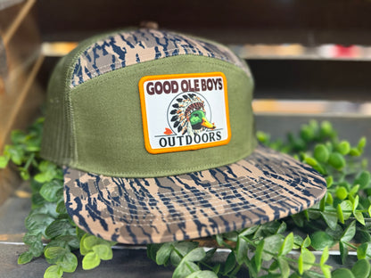 Good Ole Boy Outdoors Redman Patch 7 Panel Snapback Hat
