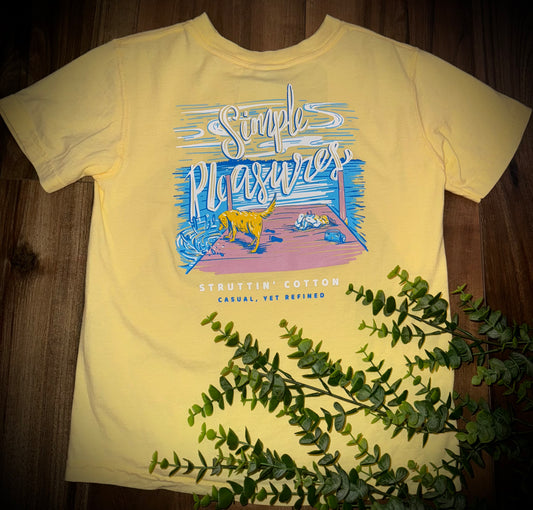 Struttin' Cotton Youth Girls Simple Pleasure S/S TEE Shirt