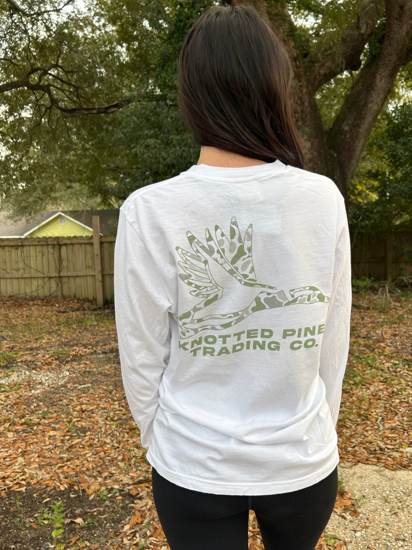 Knotted Pine Trading Co. Snow Camo L/S TEE Shirt