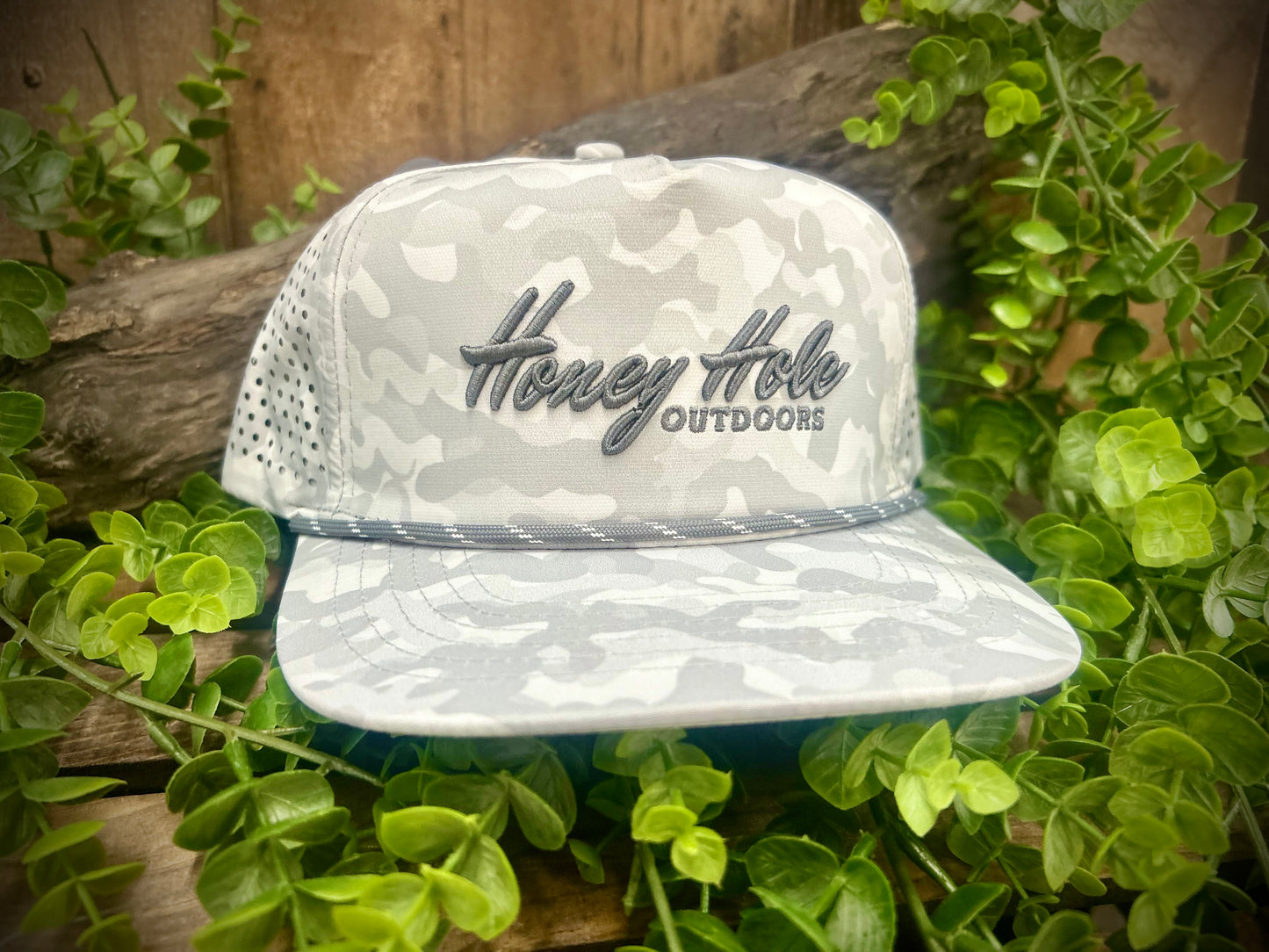 Honey Hole Outdoors Youth Performance Embroidered Snapback Hat